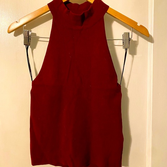 Forever 21 Tops - Cross back, high neck tank. Maroon.